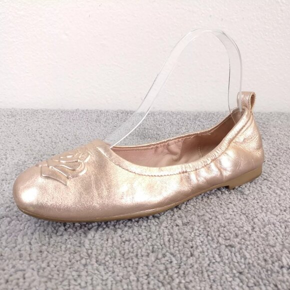 Taryn Rose Ballet Flats Rosalie Womens Size 5.5 Shoes Rose Gold Metallic Slip On - Picture 4 of 11